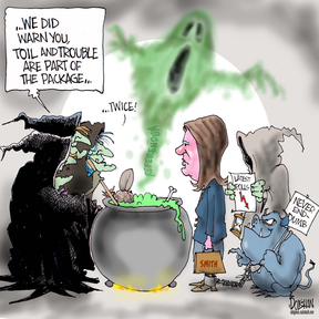 Tim Dolighan cartoon for Oct. 18, 2026.