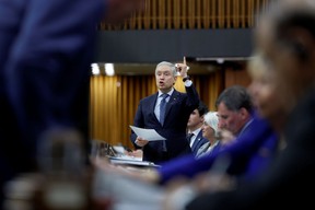 Minister of Finance Francois-Philippe Champagne speaks during Question Period in the House of Commons on Parliament Hill in Ottawa October 20, 2026
