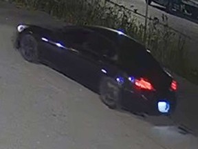 The suspect vehicle sought in connection with the Second Harvest theft.