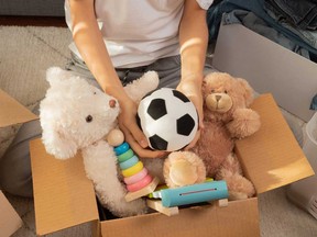 Gifts given to a friend's children have been listed for sale online.