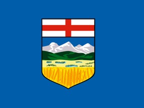 The flag of Alberta