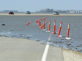 The province is considering spending $150 million to raise Highway 75 so that it doesn't flood every spring. (Winnipeg Sun file photo)