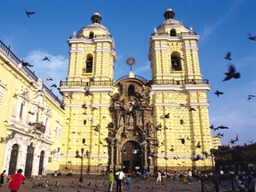 Lima's 17th-century church and convent of San Francisco is as large as many European cathedrals. It has a beautiful library and catacombs with open crypts filled with bones. (QMI Agency files)