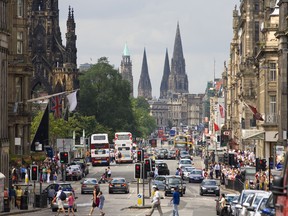 A view of Princess Street in Edinburgh. (Shutterstock)