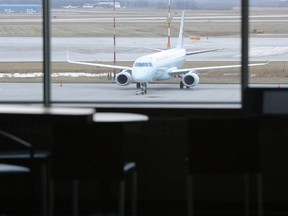 A plane at Winnipeg's James Richardson International Airport on Sunday, June 12, 2011. (Winnipeg Sun files)