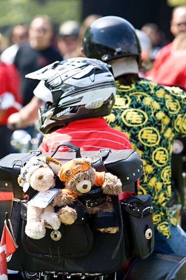 Motorcyclists give rides to kids at Hawrelak Park in support of Kids With Cancer in Edmonton on Sunday, May 29, 2011. (CODIE MCLACHLAN/EDMONTON SUN)