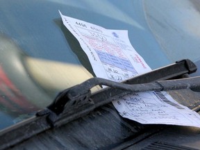 Parking ticket/DARREN MAKOWICHUK CALGARY SUN FILE PHOTO