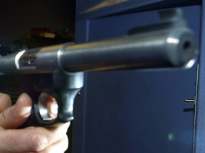A file photo shows a .22 calibre Ruger handgun. (QMI Agency files)