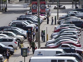 The city has put off a decision on eliminating free parking in the Byward Market. File photo by Errol McGihon/Ottawa Sun