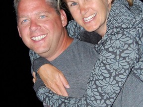 Sgt. Ryan Russell is seen in this Facebook photo with his wife Christine.