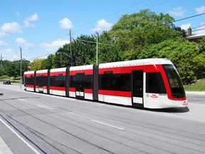 The vehicles for Toronto's proposed LRT lines.