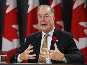 Official Languages Commissioner Graham Fraser speaks during a news conference on the release of his report in Ottawa November 2, 2010. (REUTERS/Chris Wattie)