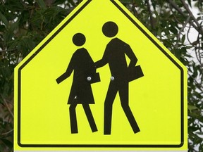 School zone sign