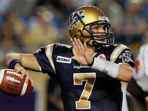 Winnipeg Blue Bombers second-string quarterback Alex Brink is hopeful he'll be healthy and ready to play in the next game.