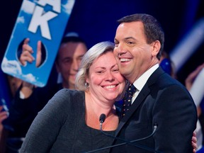 PC Leader Tim Hudak with wife Deb Hutton. (QMI Agency files)