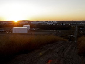 A spokesman for TransCanada Pipelines says any delay in the construction in the Keystone XL pipeline, which has its Canadian terminal in Hardesty, Alta., could mean additional costs of $1 million a day for the company. (LYLE ASPINALL/Calgary Sun)