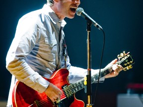 Noel Gallagher belts out a tune at Massey Hall in Toronto on Monday, November 7, 2011. (PHOTO: Mark O'Neill, QMI Agency)