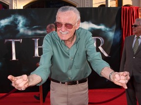 Stan Lee attends the Los Angeles premiere of 'Thor' held at the El Capitan Theatre in
Hollywood, California - May 2, 2011. (Nikki Nelson/WENN.COM)