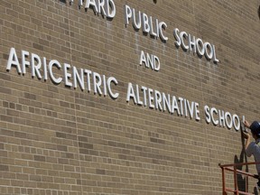 Toronto's first Africentric school — pictured above — is located at 1430 Sheppard Ave. W. at Keele St. A second Africentric school will open in September at Downsview. (Toronto Sun file)