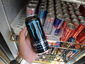 Energy drinks in a convenience store. (Chris Roussakis/Sun files)