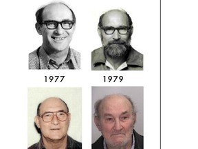 Toronto Police released photos of Alec Owen through the decades: Smiling and confident in 1977, a bushy beard two years later and clean-shaven with aviator glasses in 1998. But now he is a wizened old man, with white unshaven whiskers.