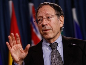 Liberal MP Irwin Cotler spoke to members of the media at a press conference on Parliament Hill, about three proposed initiatives that he has formed for universal human rights , September 27, 2011. (Chris Roussakis/QMI Agency)