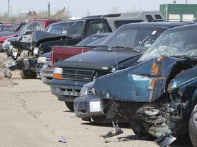 Cars in an MPI inspection lot.