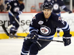 Winnipeg Jets' Tim Stapleton, an unrestricted free agent, said he'd be happy to be back playing in Winnipeg again next season.