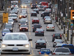 Bronson Ave. is one of the city's 10 busiest stretches of road. Despite the City's efforts Ottawans are still in love with the automobile.
ERROL MCGIHON/OTTAWA SUN FILE PHOTO