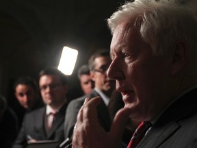 Interim Liberal leader Bob Rae speaks to the media following question period in the Foyer of the House of Commons at Parliament Hill Nov. 14, 2011. (ANDRE FORGET /QMI AGENCY)