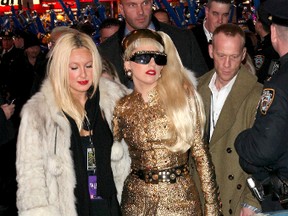 Lady Gaga at The Times Square New Year's Eve Countdown in New York City. (PNP/WENN.COM)