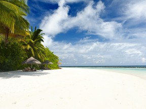A view of a beach in the Maldives. (Shutterstock)