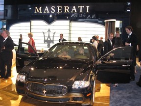A popular attraction at the Detroit auto show is the Maserati line-up. (Barbara Fox/Special to QMI Agency)