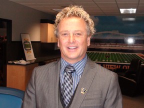 The Winnipeg Blue Bombers introduced a new president and CEO today, Garth Buchko taking over the position vacated by Lyle Bauer’s resignation, two years ago. (Paul Friesen/QMI Agency)