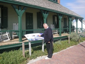 Jim McCormick, curator of the Gilbert's Bar House of Refuge museum, shows a marker that explains the importance of the rescue stations along Florida's mid-Atlantic coast. (MITCHELL SMYTH/QMI Agency)