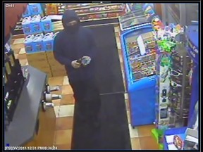 Cops are looking for the man responsible for a New Year’s Eve gas bar robbery in Riverside South. OTTAWA POLICE HANDOUT