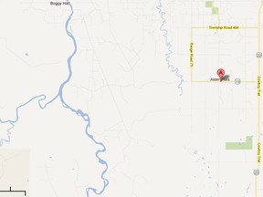 Alder Flats, southwest of Edmonton. (maps.google.com)