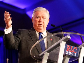 Mississippi Governor Haley Barbour speaks during the Republican Leadership Conference in New Orleans, Louisiana June 17, 2011.  REUTERS/Sean Gardner
