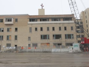 This building at Misericordia Health Centre was set to be knocked down Wednesday, Jan. 11, 2012  to make way for a new building. (Chris Procaylo, Winnipeg Sun)