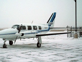 A Keystone Air file photo shows a Piper PA-31 Navajo. A similar plane crashed just outside North Spirit Lake, Ontario Jan. 10, 2012.
