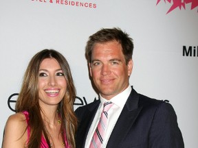 Michael Weatherly and wife Bojana Jankovic. (WENN.COM)