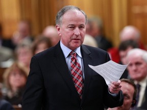 Justice Minister Rob Nicholson speaks in the House of Commons on Parliament Hill in Ottawa December 1, 2011. REUTERS/Chris Wattie