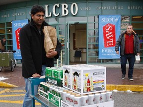 The minimum price of beer and liquor is going up in Ontario. (CRAIG ROBERTSON/Toronto Sun)
