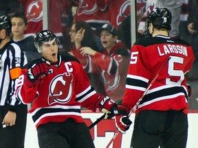 Devils captain Zach Parise can become an unrestricted free-agent in the off-season. (File photo)