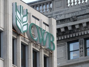 The Canadian Wheat Board offices in downtown Winnipeg on Tuesday, Jan. 17, 2012. (Jason Halstead, Winnipeg Sun)