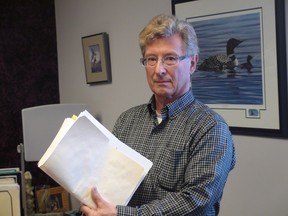 Lorne Neyedly, who runs The Boat Finders in St. Andrews, Man., says his firm and others are swamped by what he calls a provincial "anti-business" attitude that's prompting investors to steer away from Manitoba. Photo taken Jan. 17, 2012. (Ross Romaniuk, Winnipeg Sun)