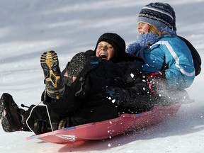 A study conducted by a CHEO doctor finds there is no specific helmet designed for winter recreation pursuits such as tobogganning or sledding, but several types of helmets will give you at least some protection. (OTTAWA SUN file photo)