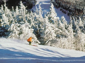 In this undated photo provided by the Adirondack Regional Tourism Council, a skier heads down Whiteface Mountain near Lake Placid, N.Y. (Courtesy Adirondack Regional Tourism Council)