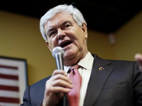 Republican presidential candidate and former House Speaker Newt Gingrich speaks during a campaign stop at Whiteford's Restaurant in Laurens, South Carolina January 21, 2012. (REUTERS/Benjamin Myers)