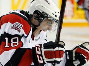 Ottawa 67's Shane Prince has 57 goals in 121 games since being acquired in a trade from the Kingston Rangers in January 2010. (DARREN BROWN/QMI AGENCY FILE PHOTO)